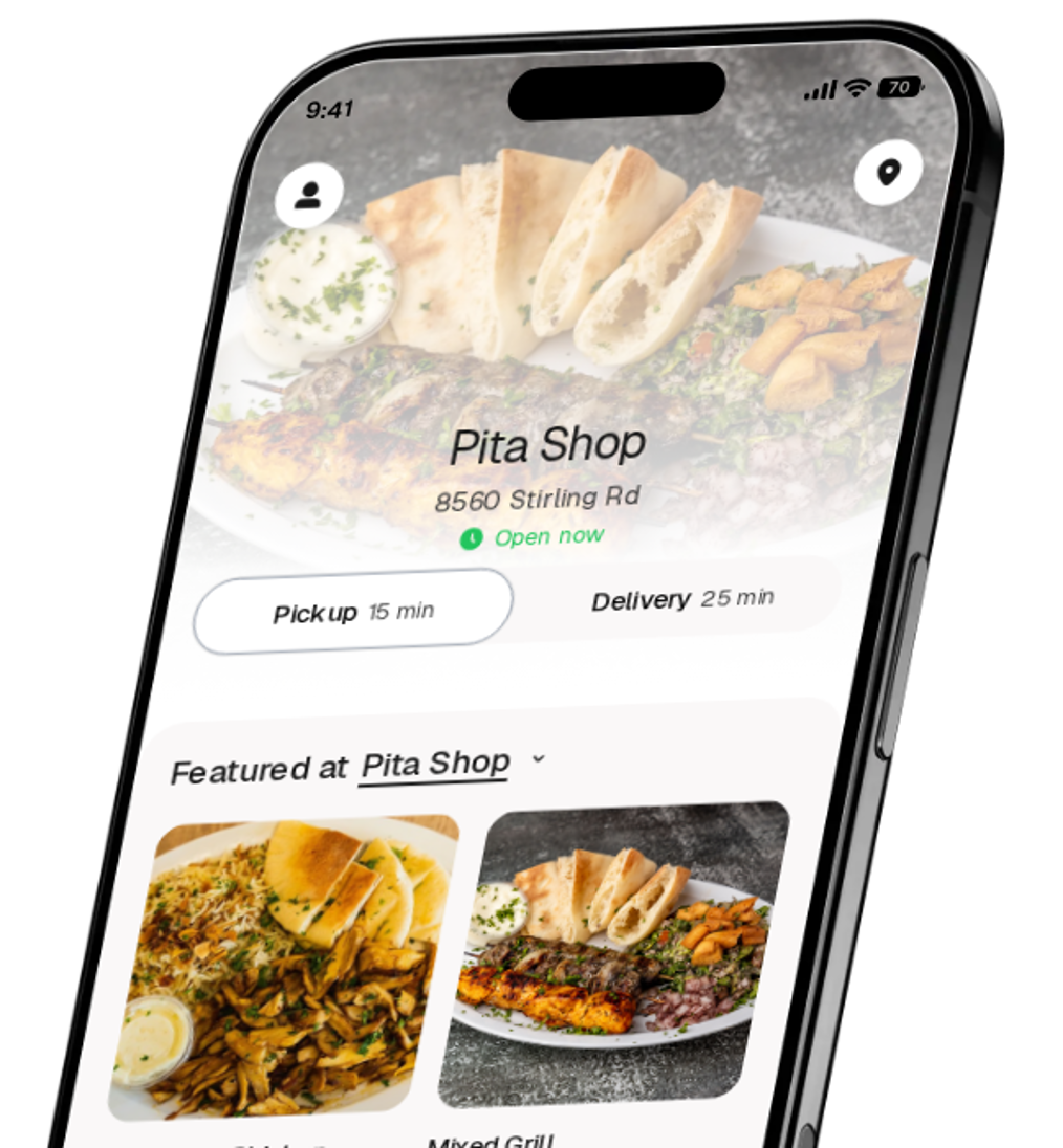 Pita Shop app preview